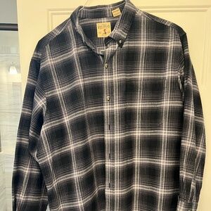 Men's XXL Black and Grey Flannel Shirt